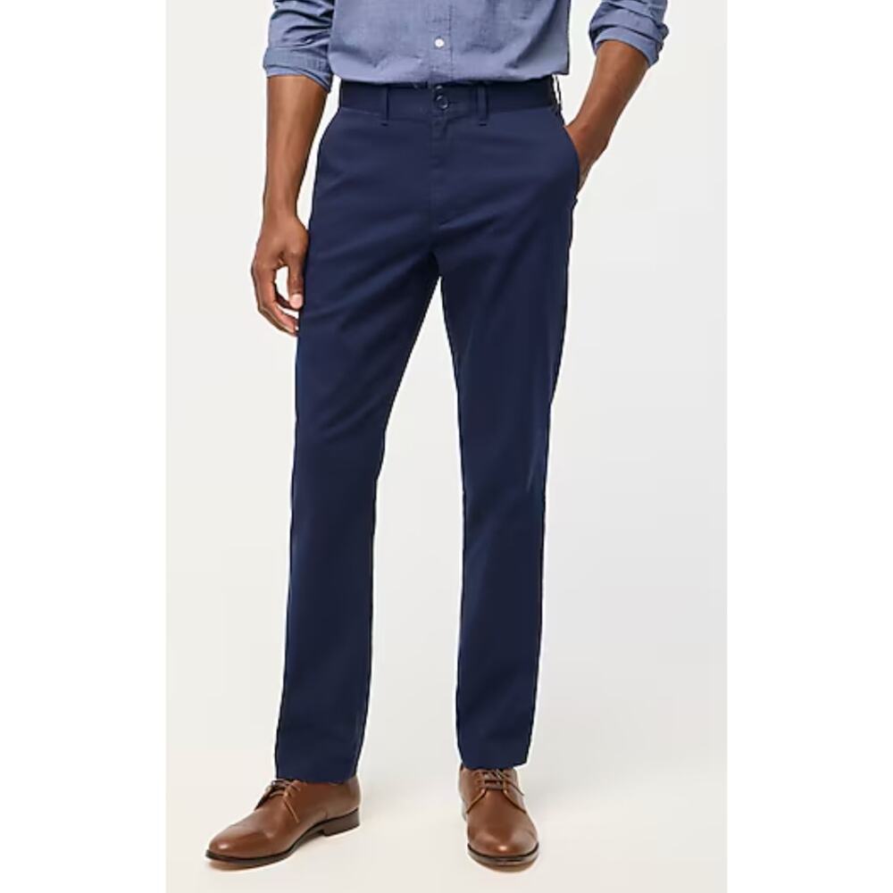 J Crew Factory | NWOT | Men's Straight-fit flex chino pant in Navy | Sz 38/32